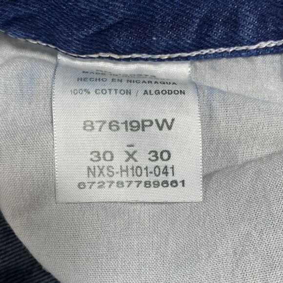 Rustler Mens Denim Blue Jeans 30x30 Relaxed Fit Straight Leg 100% Cotton - Picture 3 of 5